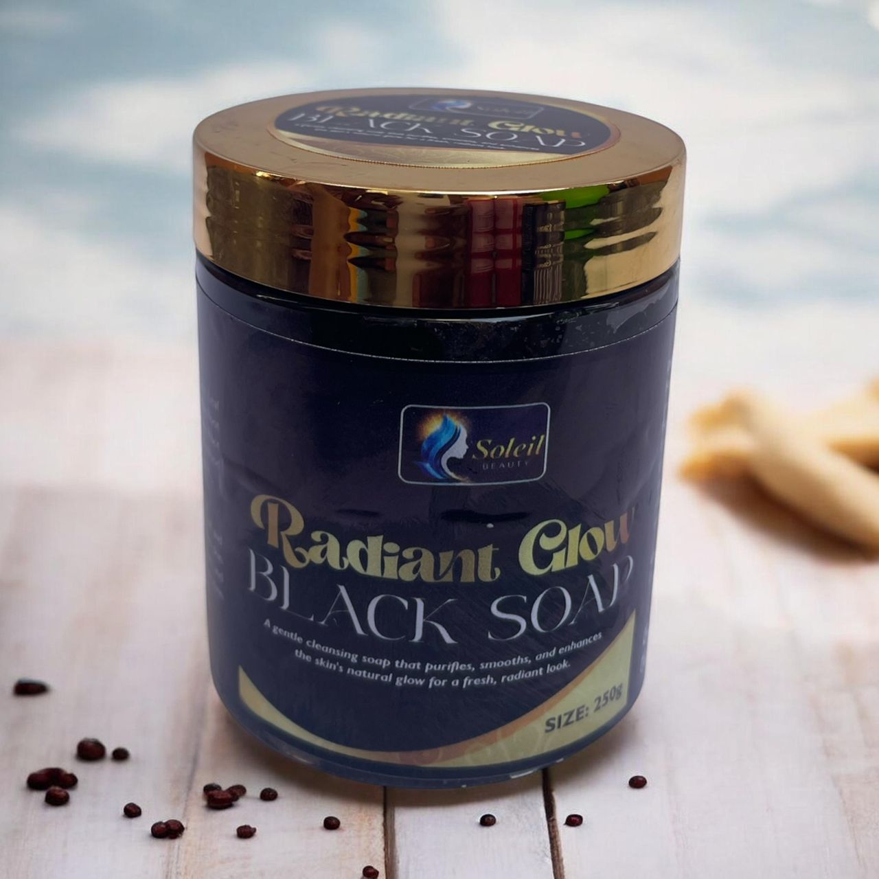 Radiant Glow Black Soap for Even Skin Tone | Soleil Beauty
