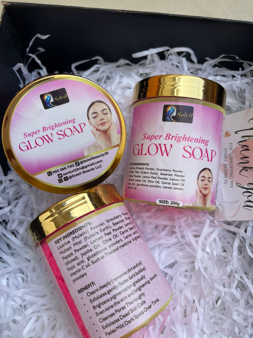 Super Brightening Glow Soap 500gm for Even Skin Tone
