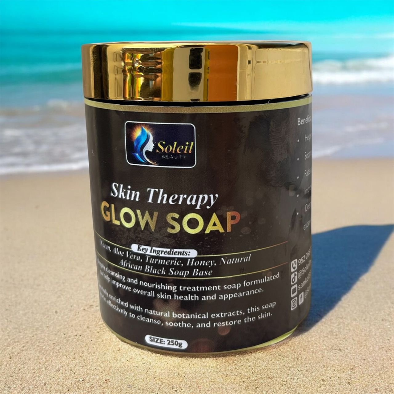 Skin Therapy Glow Soap 500gm for Even Skin Tone