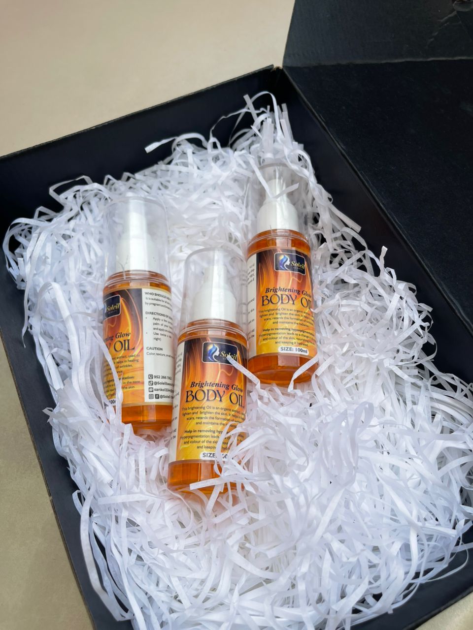 Brightening Body Oil for Glowing Skin | Soleil Beauty