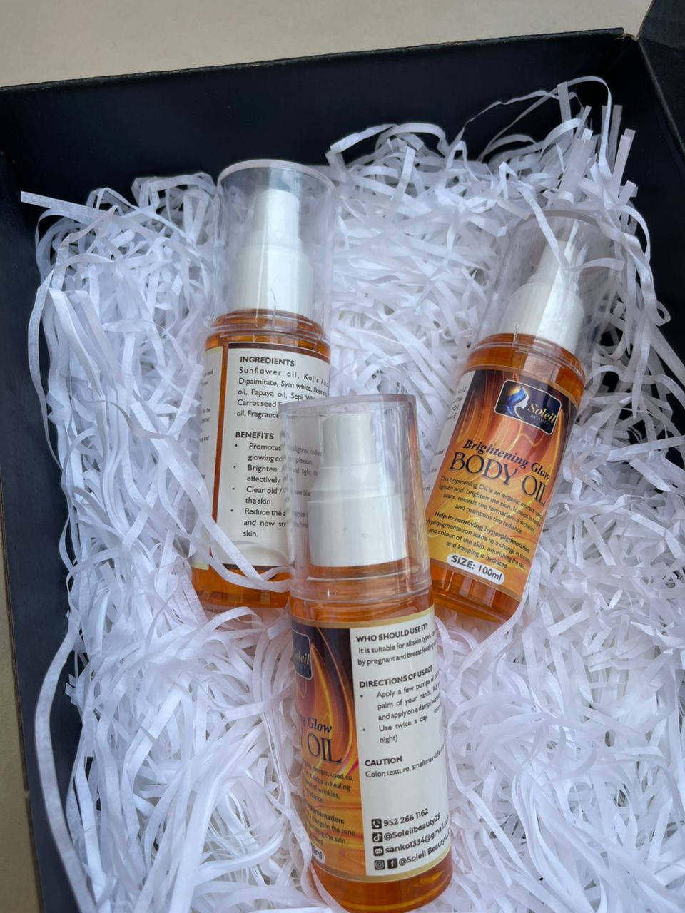 Brightening Body Oil for Glowing Skin | Soleil Beauty