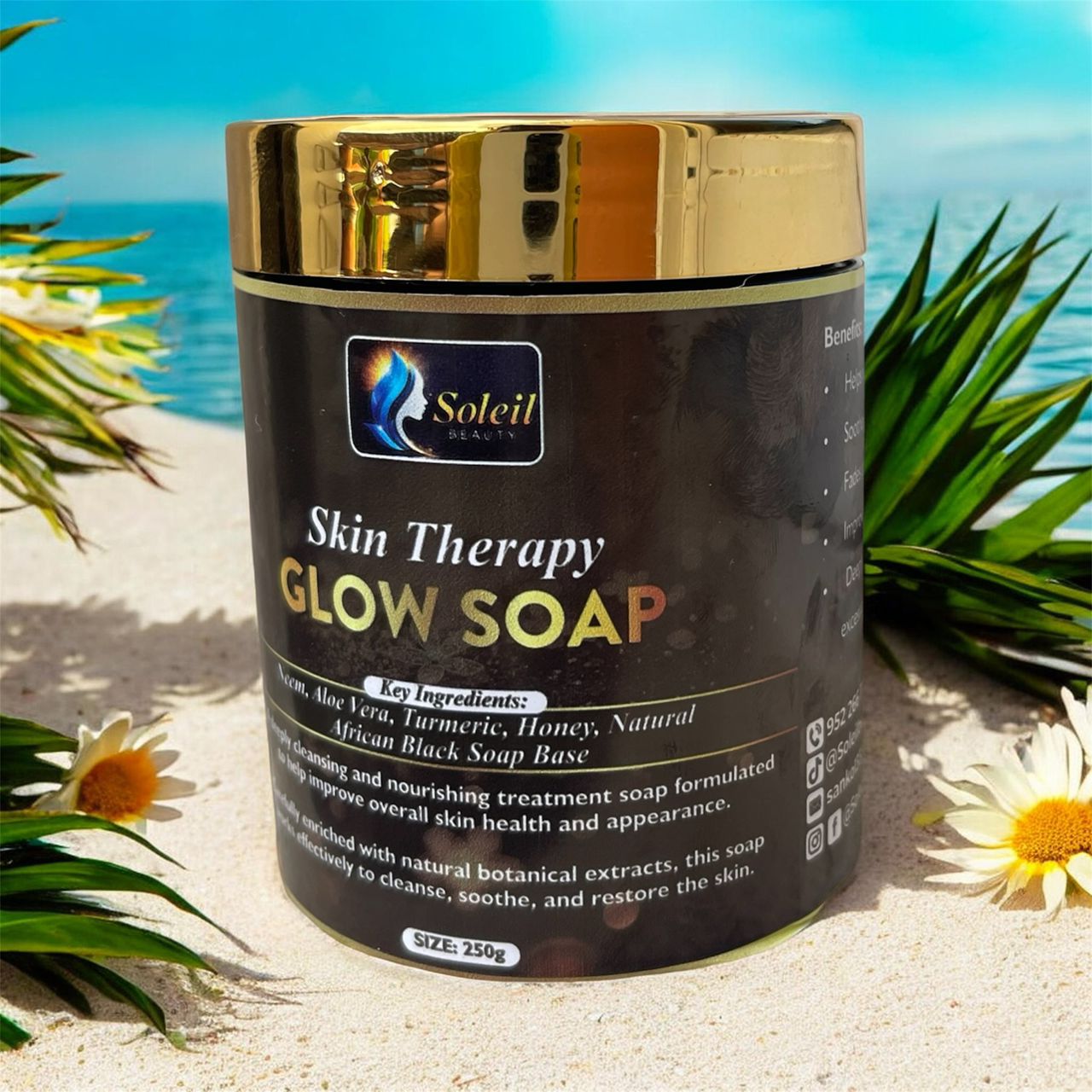 Skin Therapy Glow Soap 500gm for Even Skin Tone