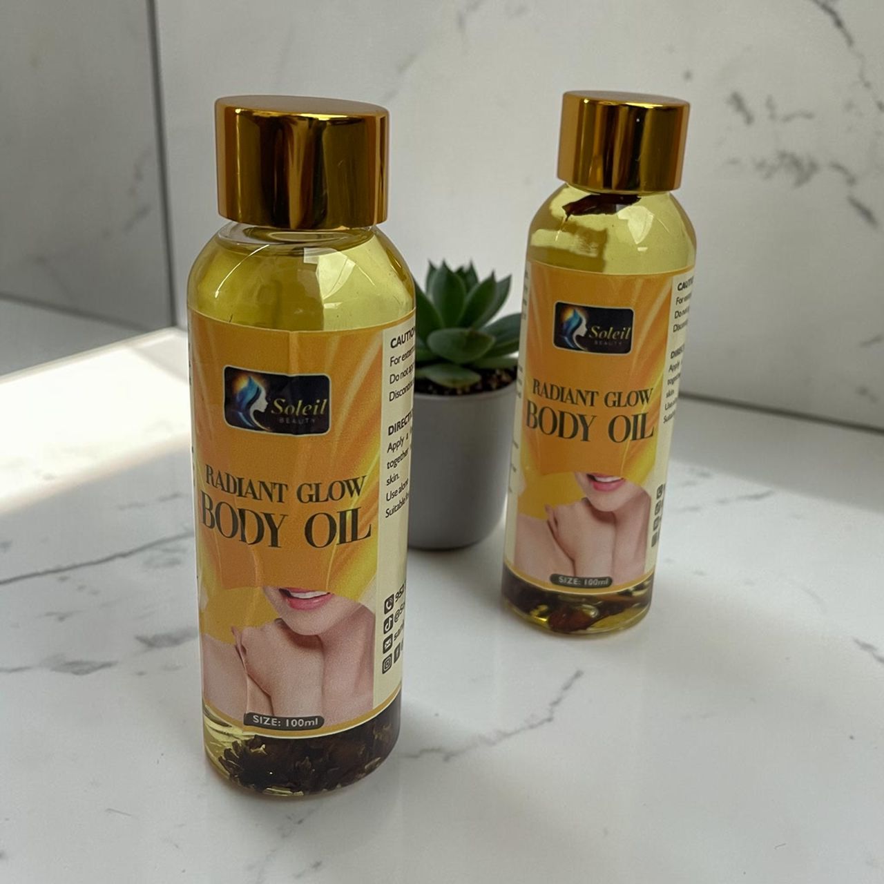 Radiant Glow Body Oil for Smooth Skin | Soleil Beauty